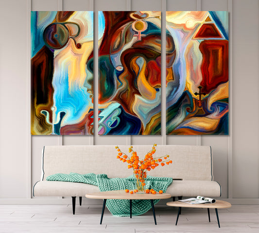 Wish Consciousness Art Artesty 3 panels 36" x 24"