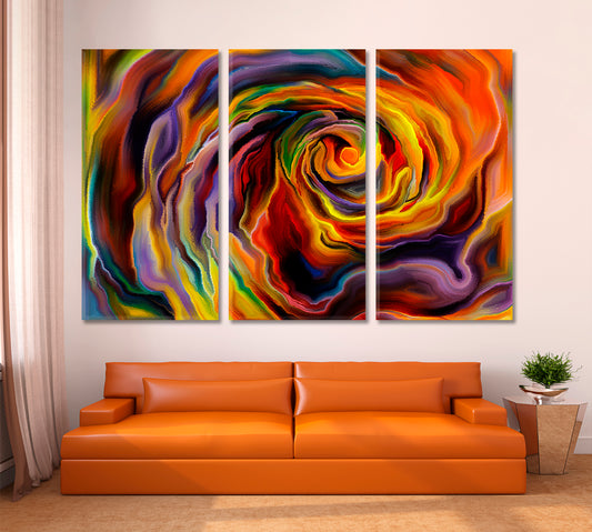 FORMS Magical Abstract Vivid Whirlpool Abstract Art Print Artesty