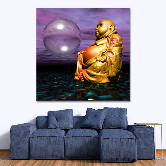 Buddha Asian Style Canvas Print Wall Art Artesty