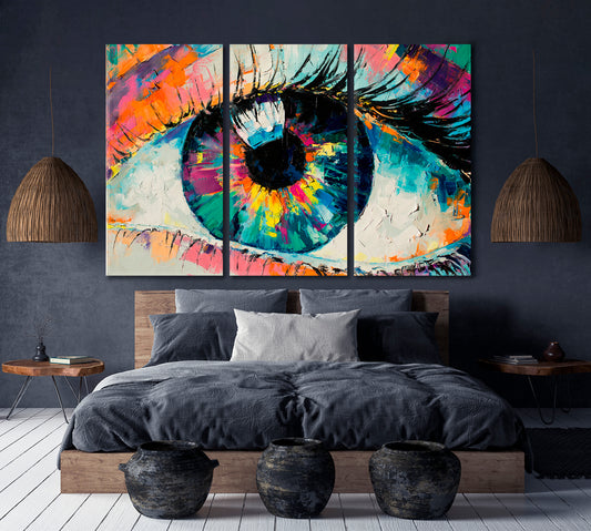 ABSTRACT EYE Colorful Contemporaty Fine Art Artesty