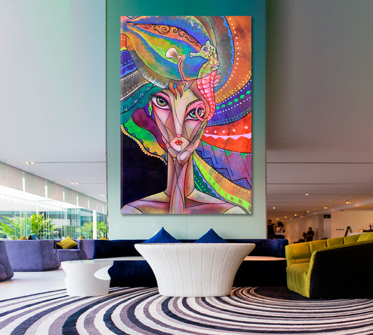 Cubisms Art Fantasy Design Cubist Trendy Large Art Print Artesty