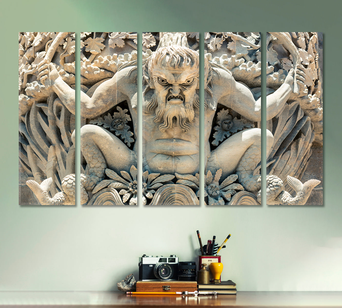 INCREDIBLE MONSTER Seven Wonders of Portugal Famous Landmarks Artwork Print Artesty