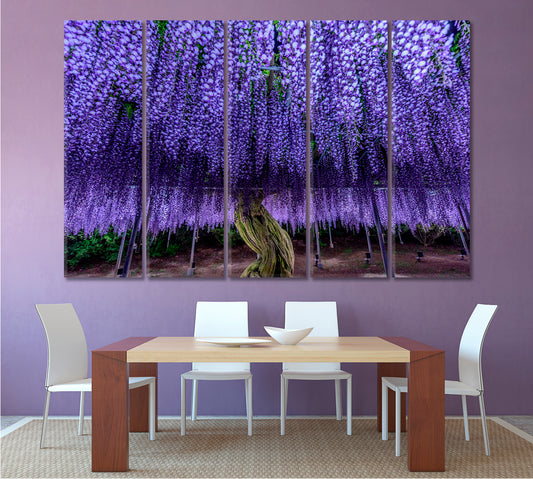 Beautiful Wisteria Tree Floral & Botanical Split Art Artesty