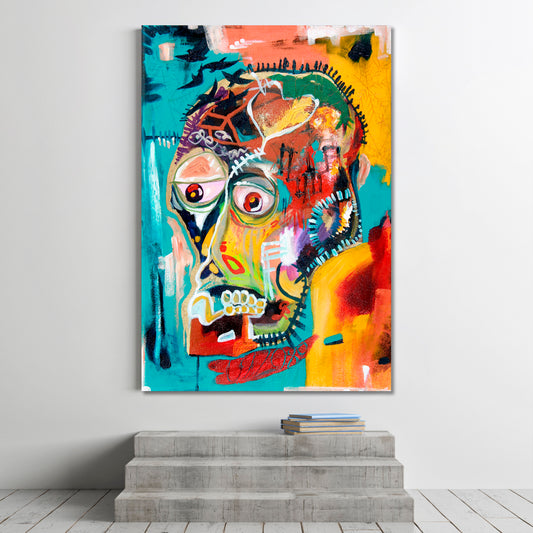 BASQUIAT'S HEADS Inspired By Basquiat Contemporary Art Artesty