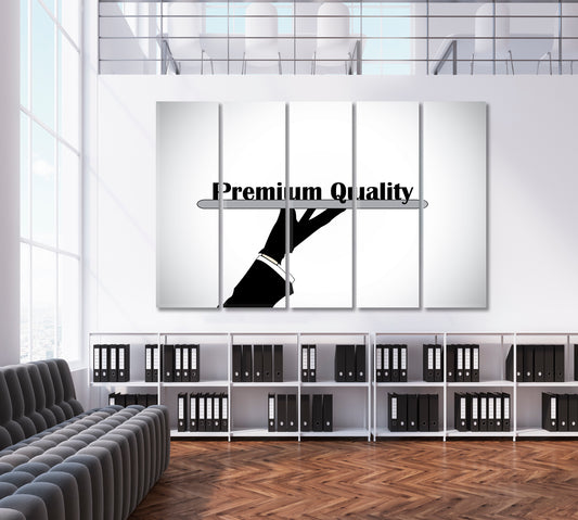PREMIUM QUALITY Professional Hand Business Concept Business Concept Wall Art Artesty 5 panels 36" x 24"