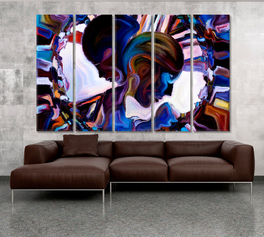 Separate Universe Consciousness Art Artesty 5 panels 36" x 24"