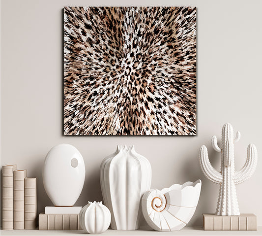 Abstract Leopard Rays Trippy Poster Contemporary Art Artesty