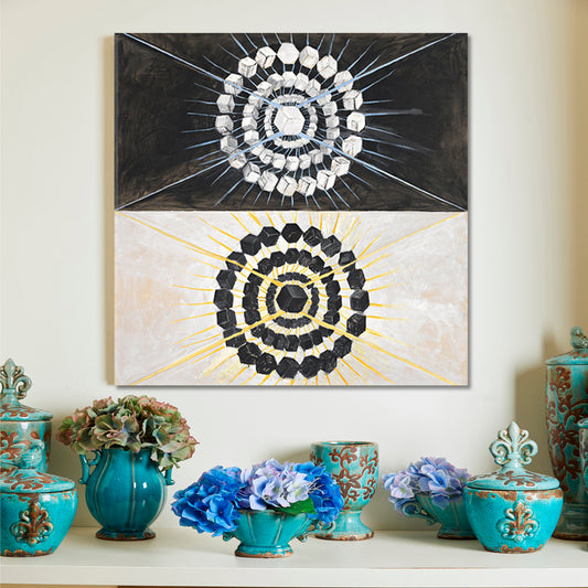 THE SWAN Geometric Abstract Modern Hilma Klint Style Abstract Art Print Artesty