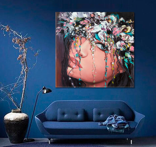 THALLO NYMPH Mythology Fantasy Portrait | Square Fine Art Artesty