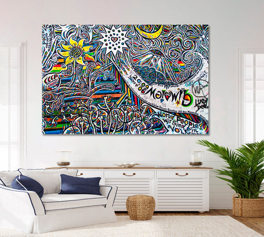 Unique Details Street Art Urban Graffiti Abstract Contemporary Street Art Canvas Print Artesty