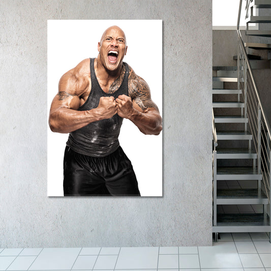 Dwayne Johnson Poster Motivation Sport Poster Print Decor Artesty