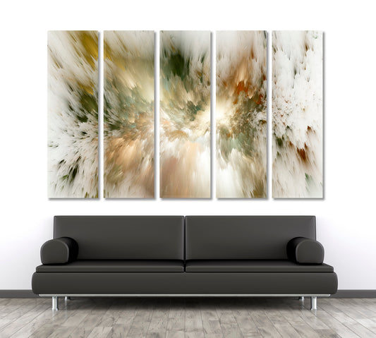 Colors Game Contemporary Art Artesty 5 panels 36" x 24"