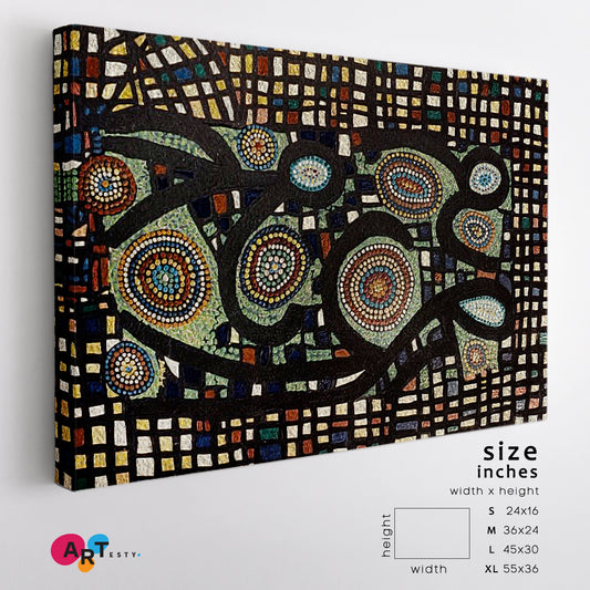 GEOMETRIC ABSTRACTION Futuristic Pattern Unique Composition Contemporary Art Artesty