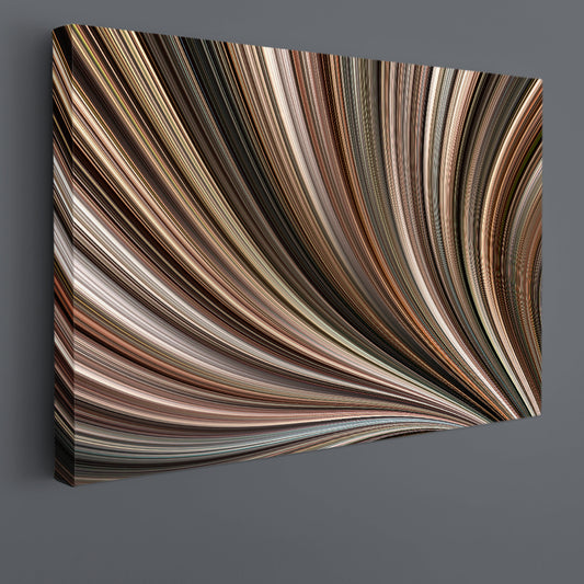 STRIPS Abstract Bright Multicolored Abstract Art Print Artesty