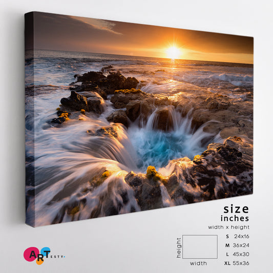 HAWAII BIG ISLAND Pools of Paradise Beautiful Landscape Canvas Print Scenery Landscape Fine Art Print Artesty 1 panel 24" x 16"