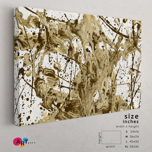 DRIPPING Abstract Expressionism Drip Painting Style Abstract Art Print Artesty 1 panel 24" x 16"