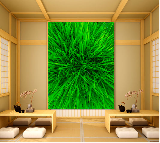 GREEN HOME Grass - Vertical 1 panel Floral & Botanical Split Art Artesty 1 Panel 16"x24"