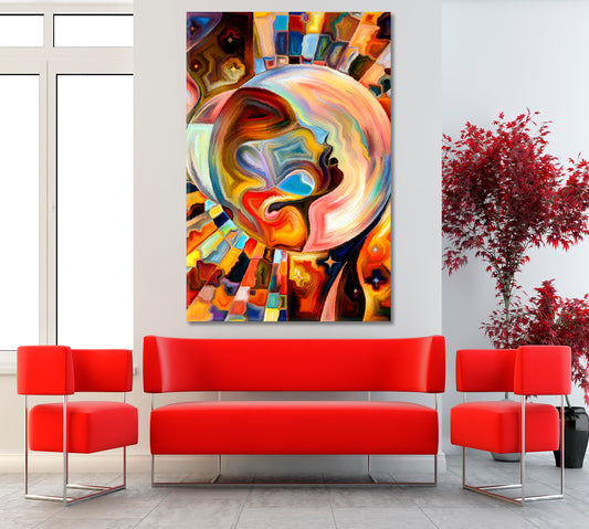 Internal Reality Vertical 1 panel Consciousness Art Artesty