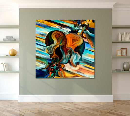 Unity Creation Abstract Mosaic Patterns Square Panel Contemporary Art Artesty 1 Panel 12"x12"