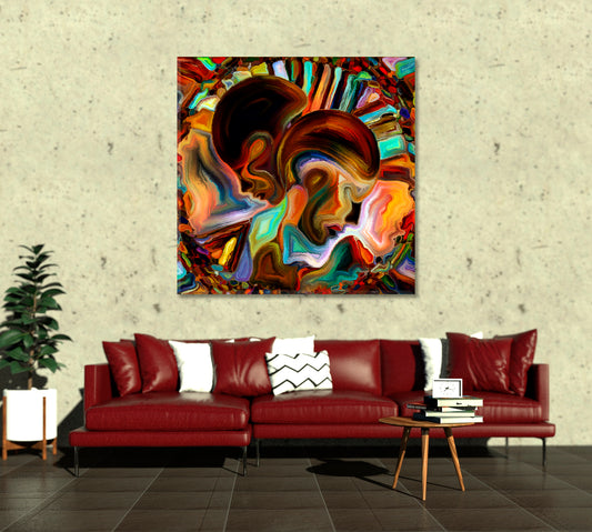 Vivid Creativity and Imagination Square Panel Consciousness Art Artesty 1 Panel 12"x12"