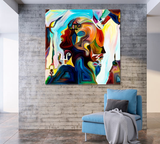 Sacred Geometry Mysticism Square Panel Consciousness Art Artesty