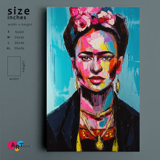 FRIDA Eternal Muse - Vertical 1 panel Fine Art Artesty