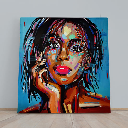 WRAPPED IN A MYSTERY Contemporary Fine Art Modern Trendy | Square Fine Art Artesty 1 Panel 12"x12"