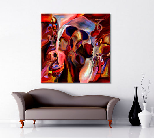 Sacred Forms of Thinking Square Panel Consciousness Art Artesty