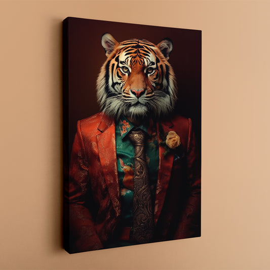 Tiger Canvas Print for Office Wall Art