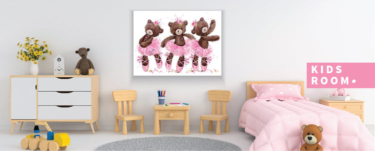 Kids Room Decor, Kids Canvas Print, Kids Effect Art