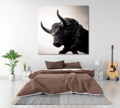 STRONG BULL Animals Canvas Print Artesty   