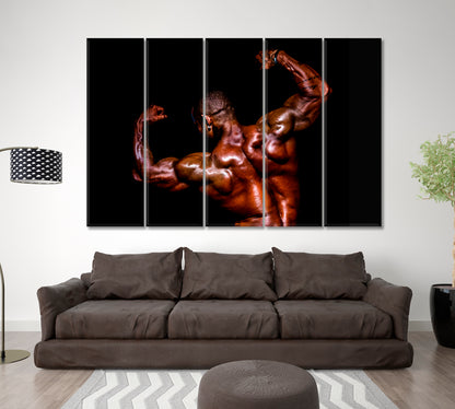 Bodybuilding Muscular Man Athlete Sport Motivation Sport Poster Print Decor Artesty   