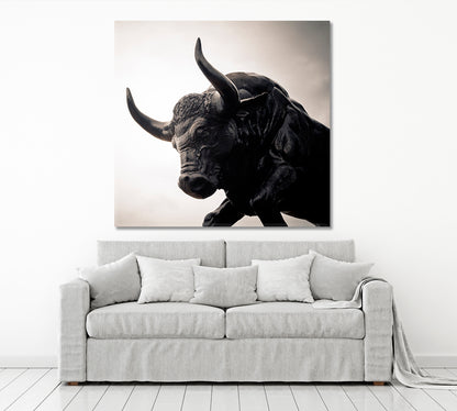 STRONG BULL Animals Canvas Print Artesty   