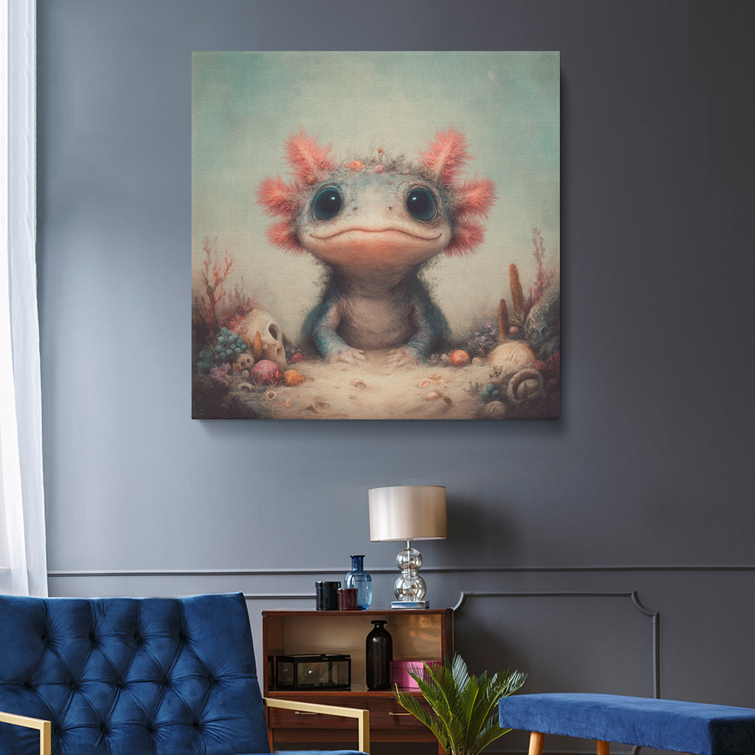 Charming Axolotl Contemporary Art Artesty