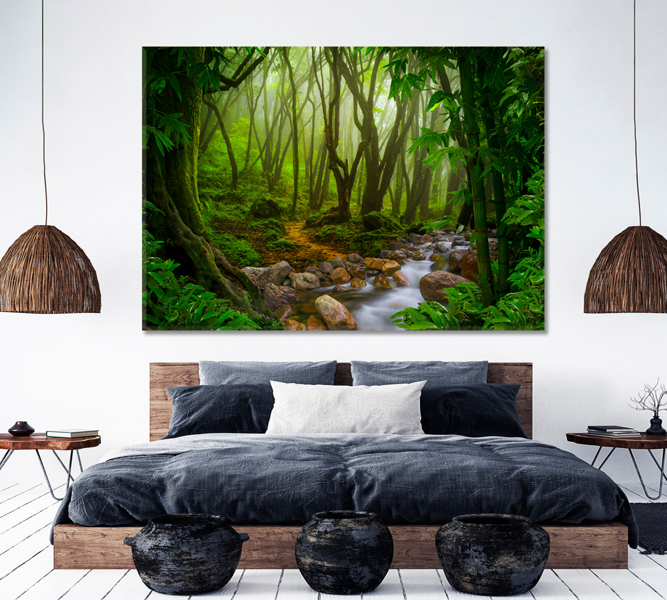 GREEN HOME Deep Tropical Jungles Rainforest Poster Tropical, Exotic Art Print Artesty   