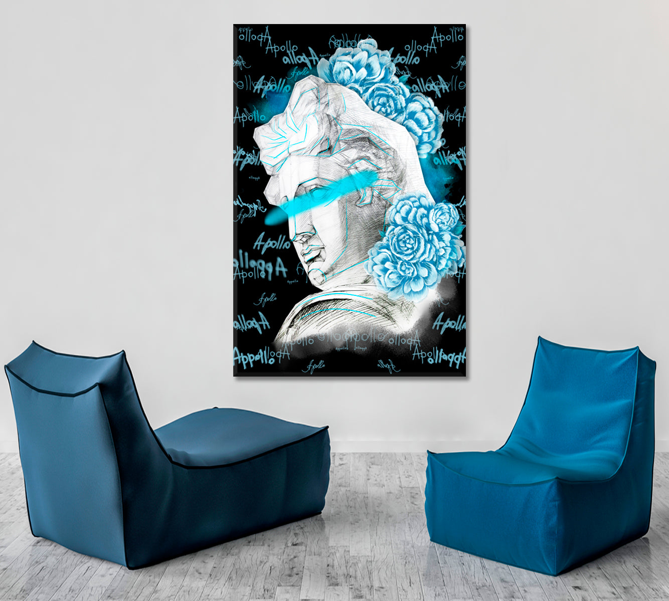 Apollo Head Statue Abstract Art Print Artesty   