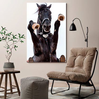 Rearing Horse Animals Canvas Print Artesty 1 Panel 16"x24" 