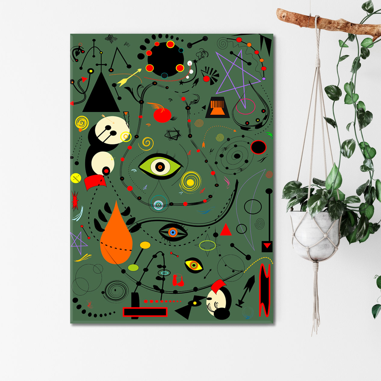 Style Joan Miro Absract Modernist Abstract Art Print Artesty   