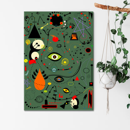 Style Joan Miro Absract Modernist Abstract Art Print Artesty   