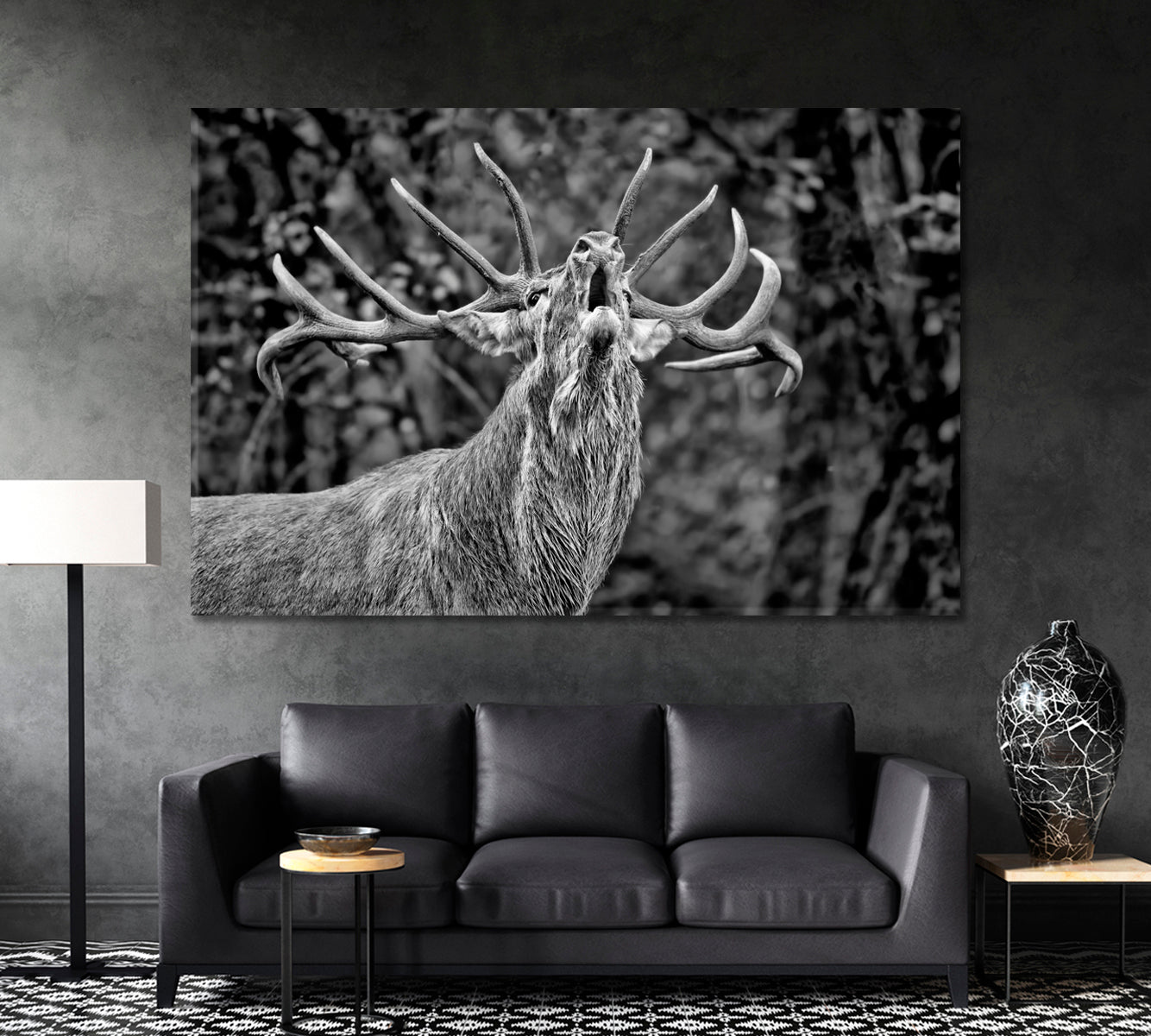 Deer Canvas Wall Art Canvas Print Artesty 1 Panel 24"X16" | 60x40 Cm 