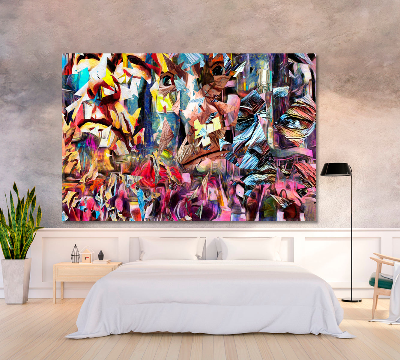 Surreal Psychologic Shape Portrait Surreal Fantasy Large Art Print Décor Artesty 1 panel 24" x 16" 