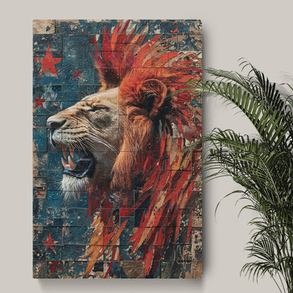 Roaring Lion Canvas Prints Artesty 1 Panel 16"x24"