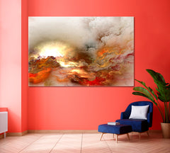 SUNSET Abstract Colorful Sky Skyscape Canvas Artesty 1 panel 24" x 16" 