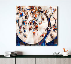 Stylized Tree Abstract Art Print Artesty   