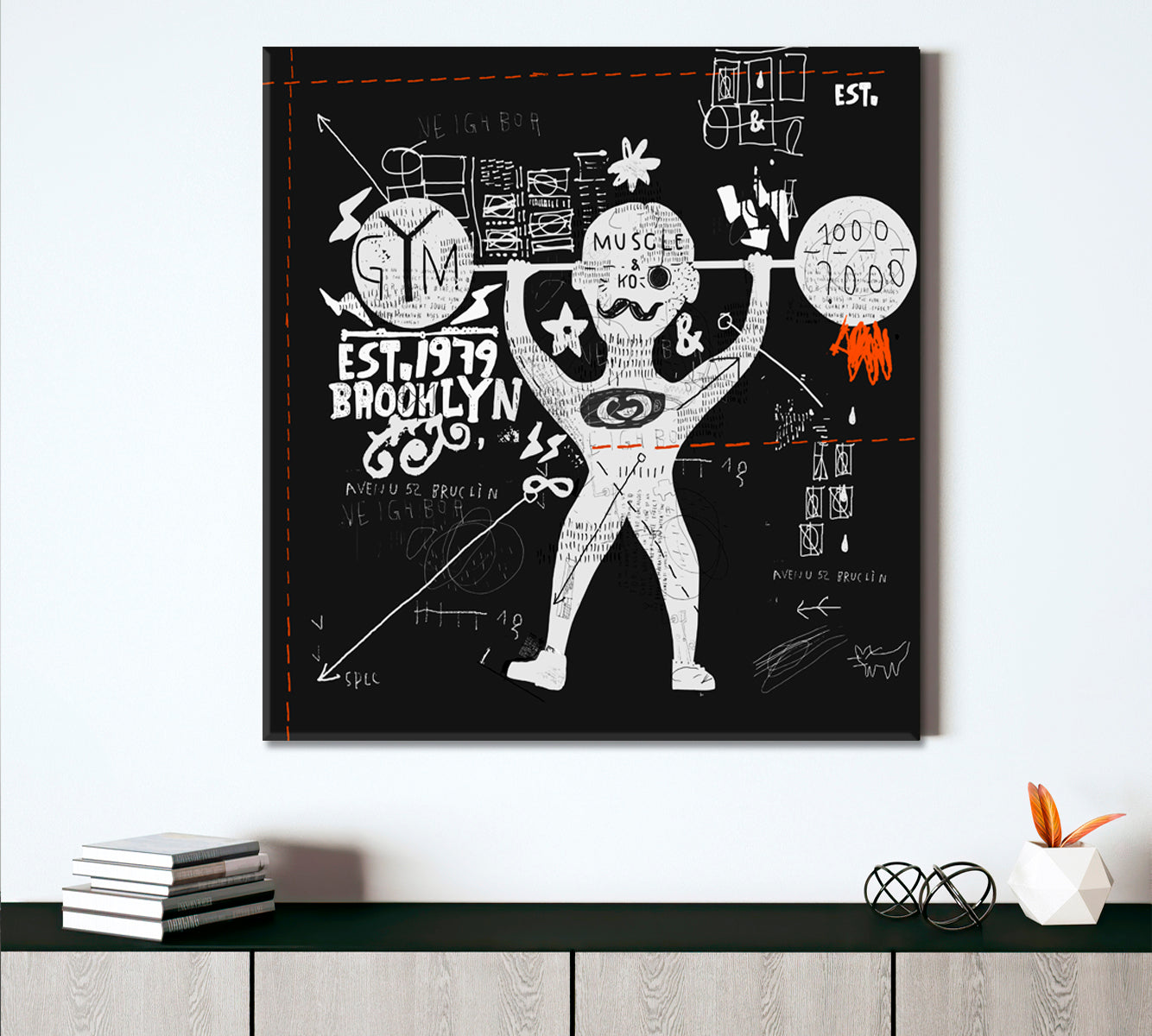 ATHLETE Fitness Creative Graffiti Style Sport Motivating Poster Motivation Sport Poster Print Decor Artesty   