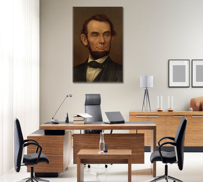 Abraham Lincoln Portrait Celebs Canvas Print Artesty   