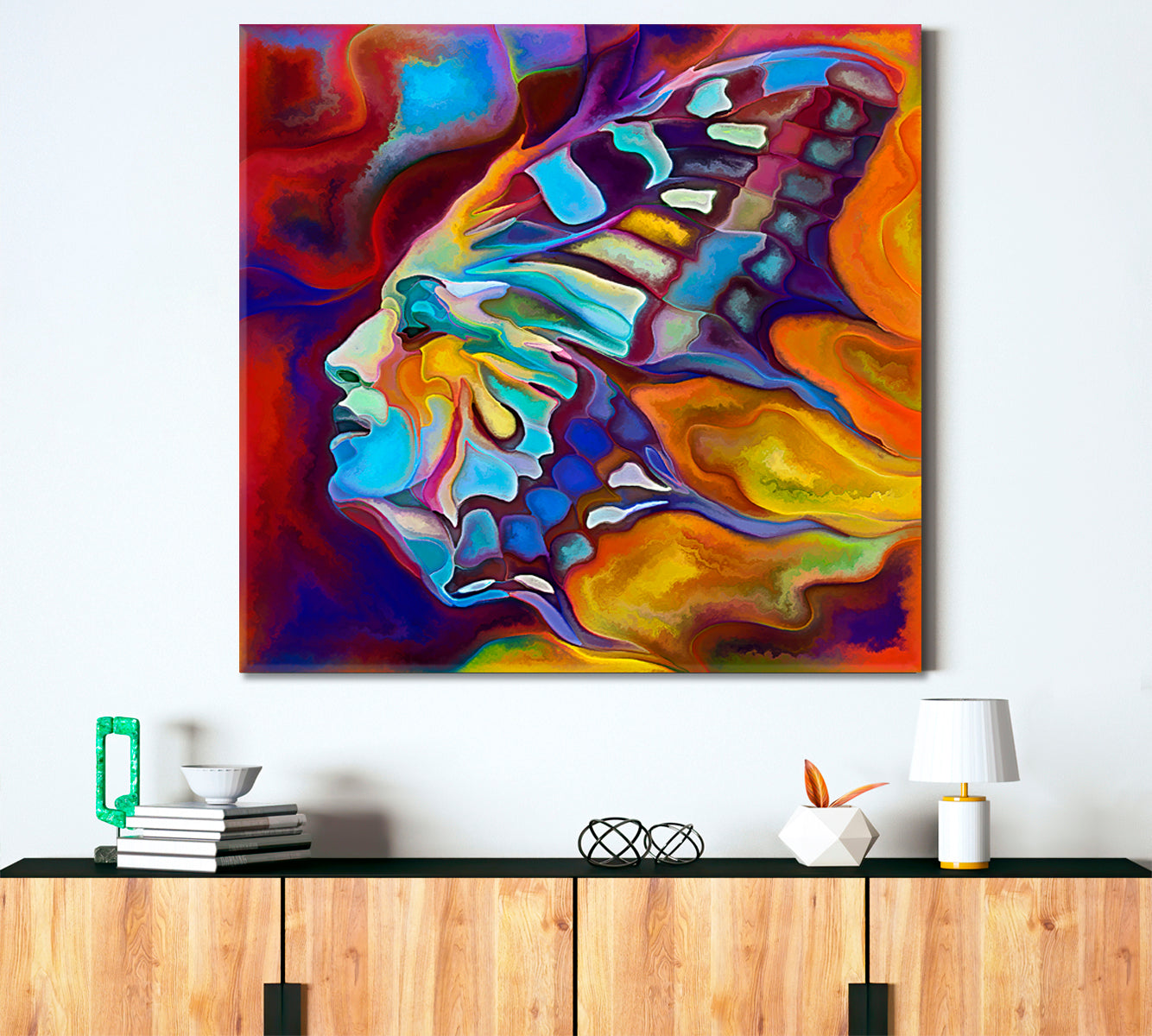 INNER EMBODIMENT Abstract Human Portrait As A Butterfly Abstract Art Print Artesty   