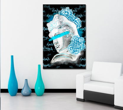 Apollo Head Statue Abstract Art Print Artesty   