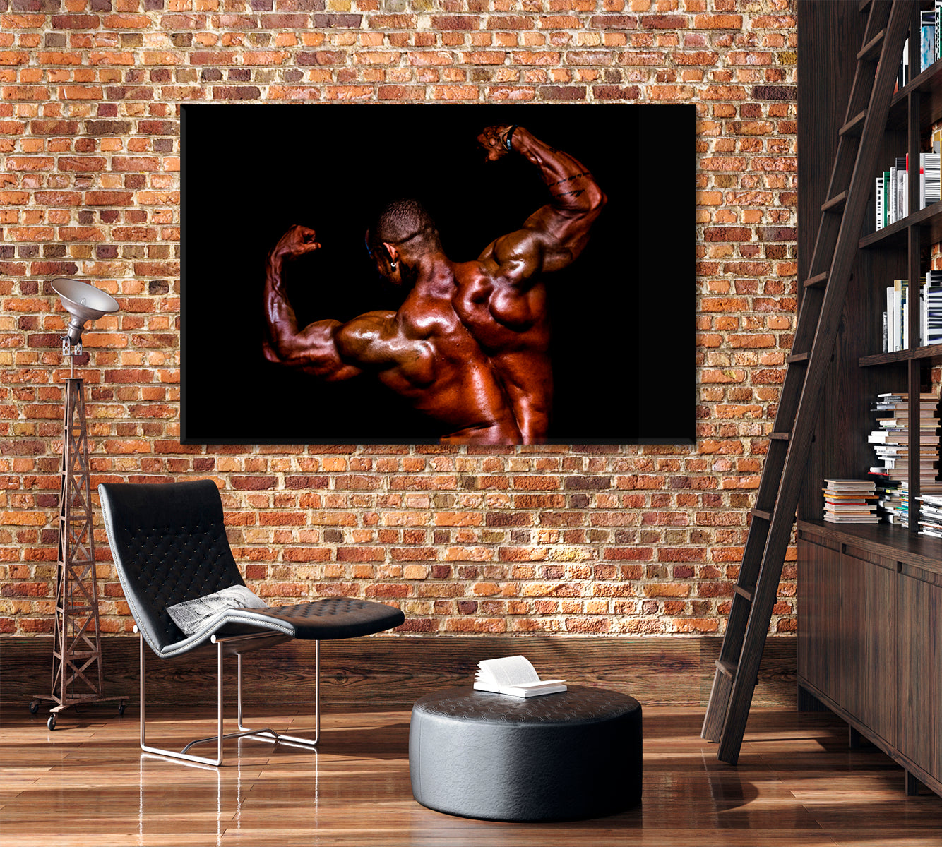 Bodybuilding Muscular Man Athlete Sport Motivation Sport Poster Print Decor Artesty   