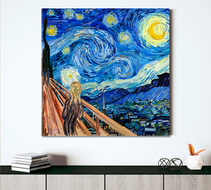 Starry Scream Surreal Fantasy Large Art Print Décor Artesty   